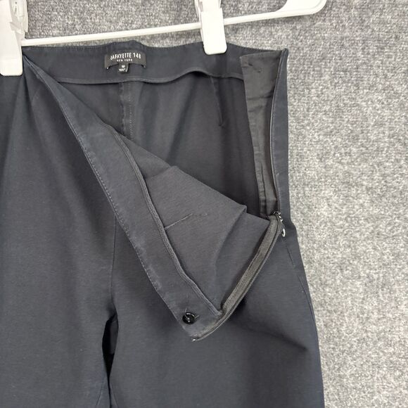 Lafayette 148 Pants Womens Size 10 Black Capsule Staple Crop - Picture 9 of 11